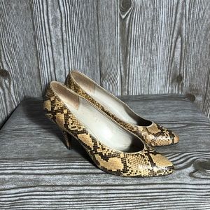 Vintage Evan Picone Snakeskin Pump
